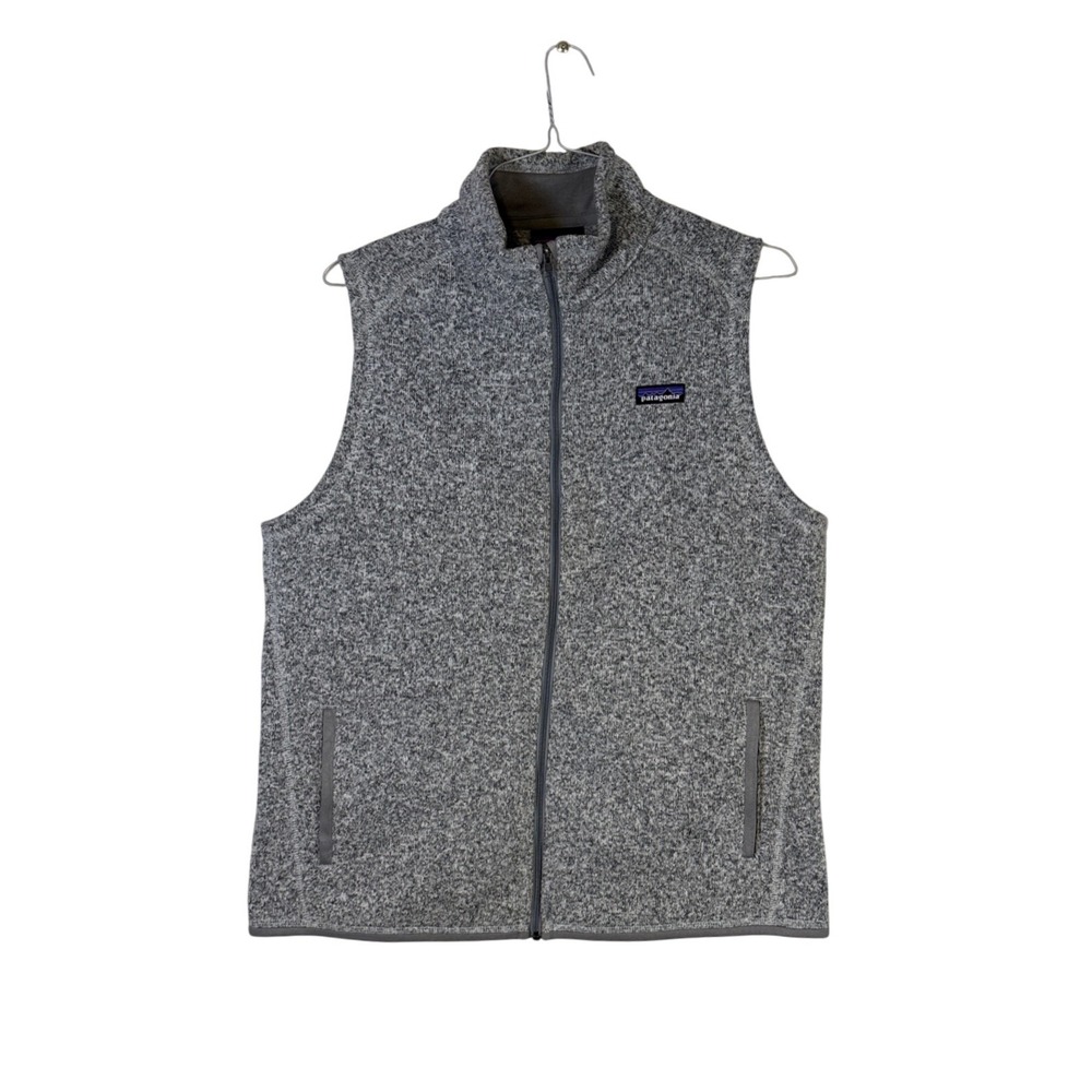 Patagonia Better Sweater Vest Mens XL Grey Full Zip Fleece STY25886 Heather
